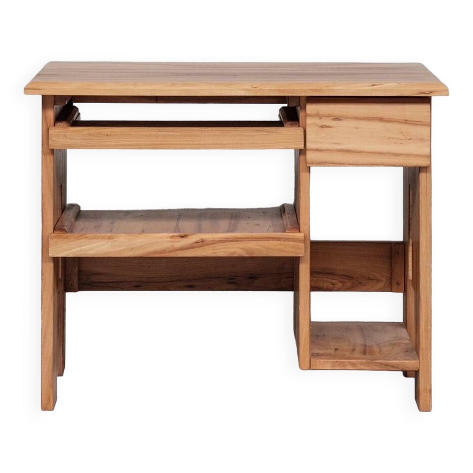 French Petite Wooden Mid-Century Desk