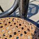 Set of 2 cane bistro chairs