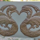 Original vintage mirror decoration birds