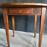 Table ancienne fermière bois massif ovale