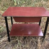 Bedside table or nightstand Formica brown 60s vintage