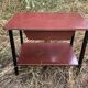 Bedside table or nightstand Formica brown 60s vintage
