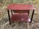Chevet ou table de nuit Formica marron années 60 vintage