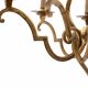 Brass chandelier, France, mid-20th century.