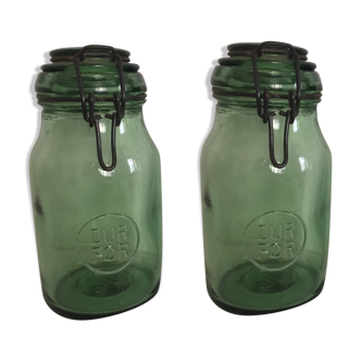 Paire de bocaux Durfor - 3/4 litre