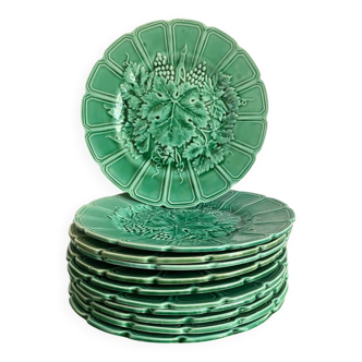 Sarreguemines earthenware dessert plates