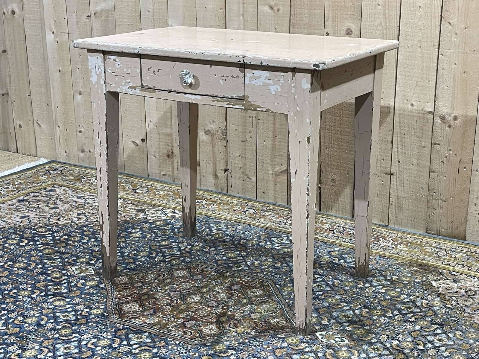 Beech desk table from the 1950s