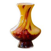 Vase de Murano en verre opalin soufflé circa 1960