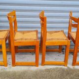 Set of 8 elm chairs Maison Regain