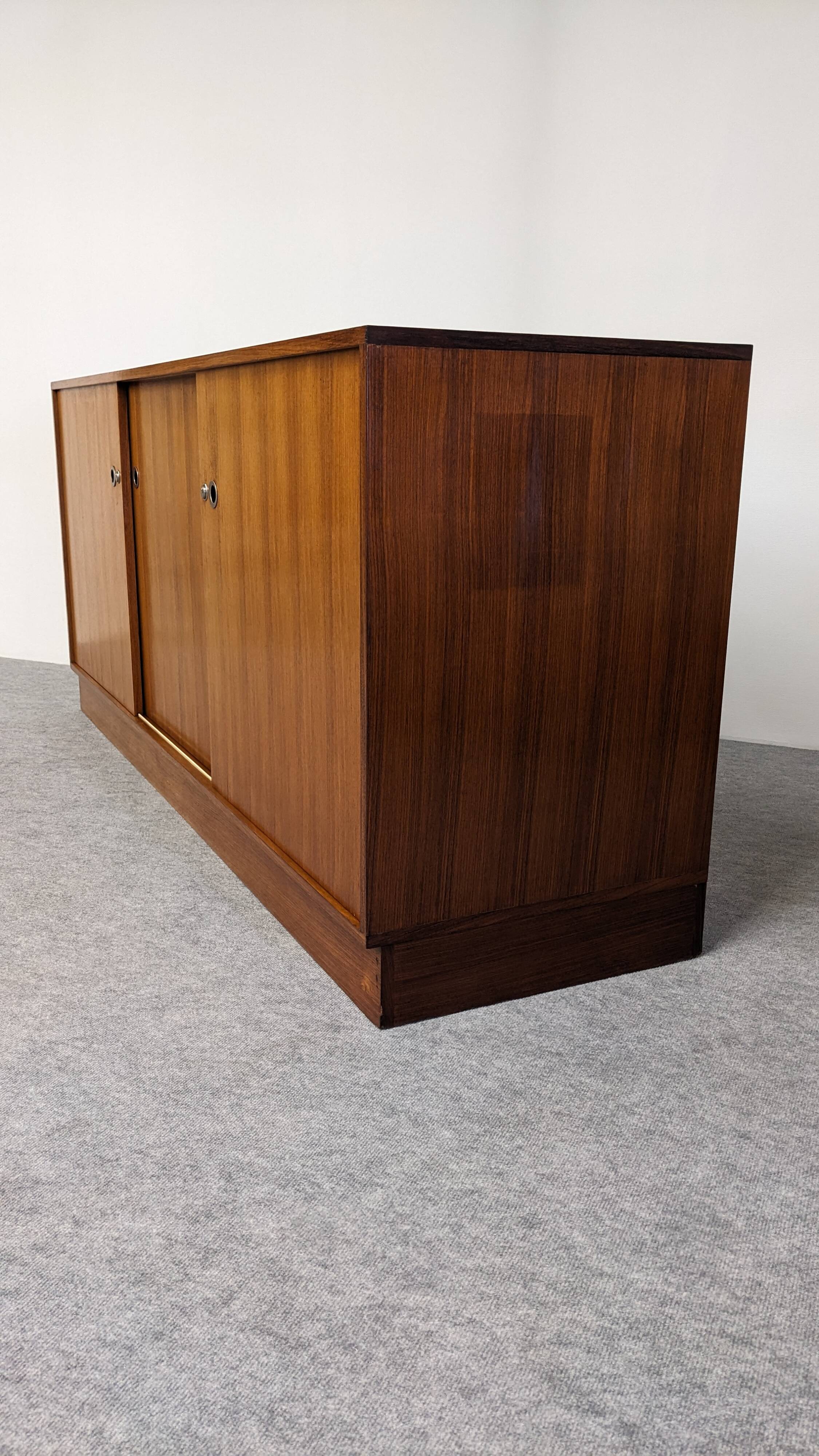 Modernist rosewood sideboard, Italy circa 1970