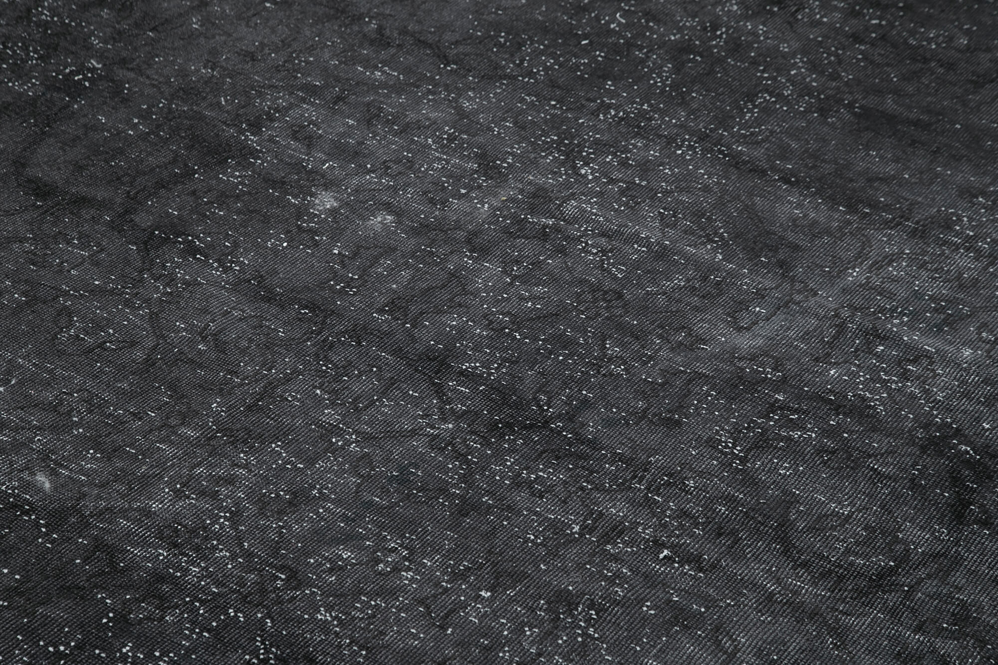 Handwoven Persian Overdyed 273 cm x 387 cm Black Wool Carpet