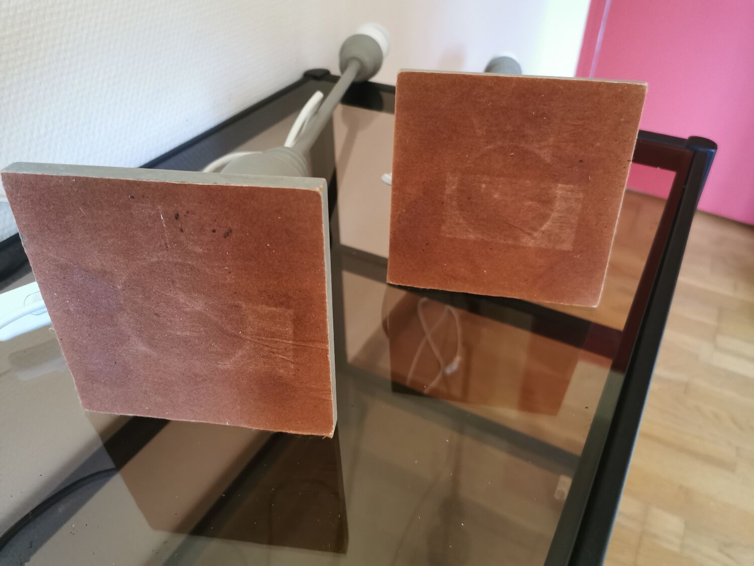 Paire de pieds de lampe bois tourné