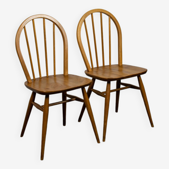 Pair of wooden chairs Ercol, 1960