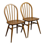 Pair of wooden chairs Ercol, 1960