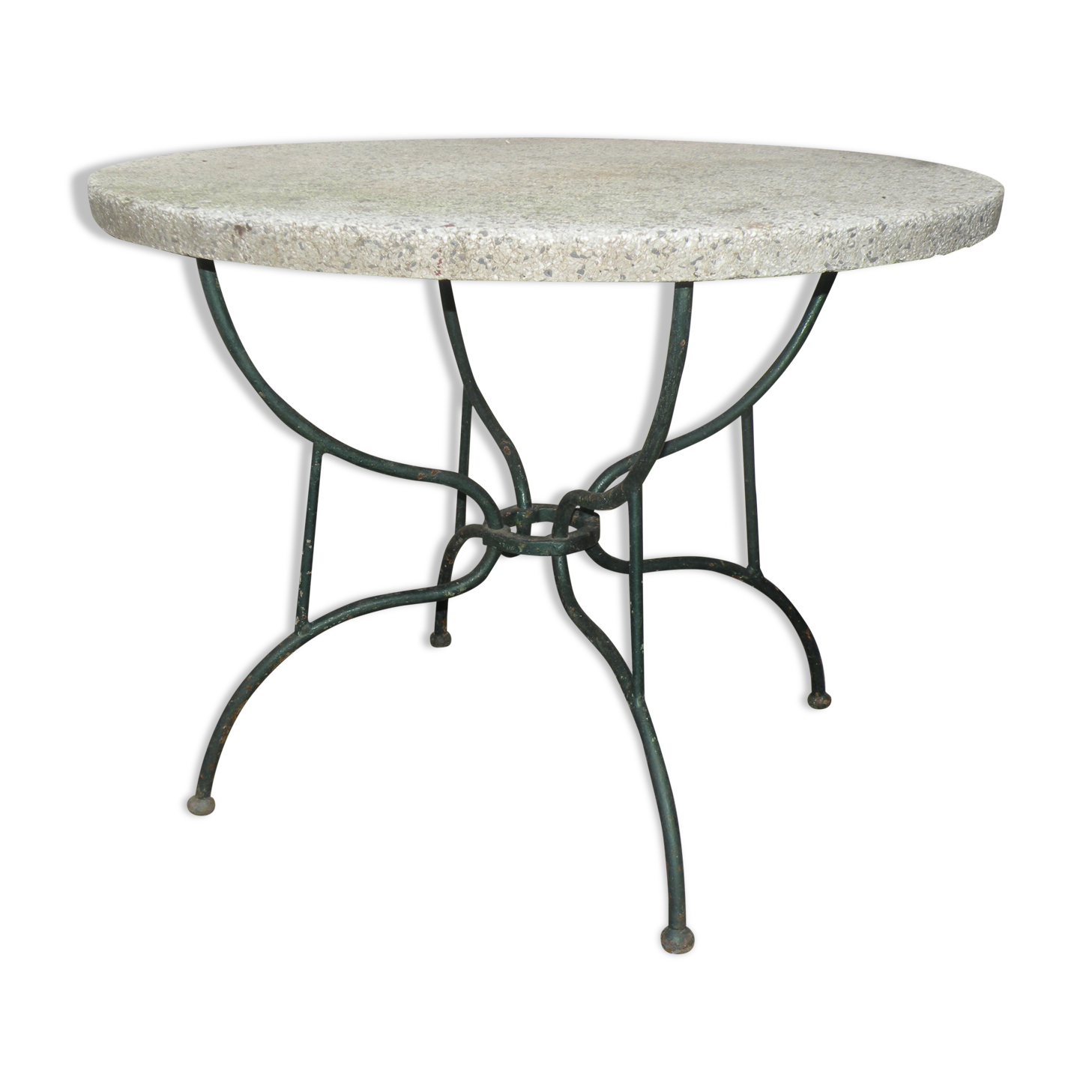 Outdoor round table, garden year 1950