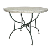 Outdoor round table, garden year 1950