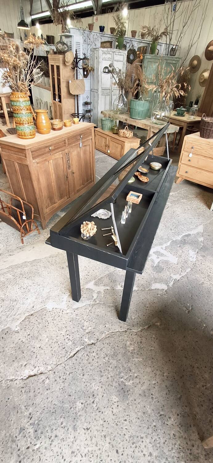 Antique display cabinet on legs