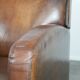 Characterful set of two vintage sheepskin armchairs with beautiful colours