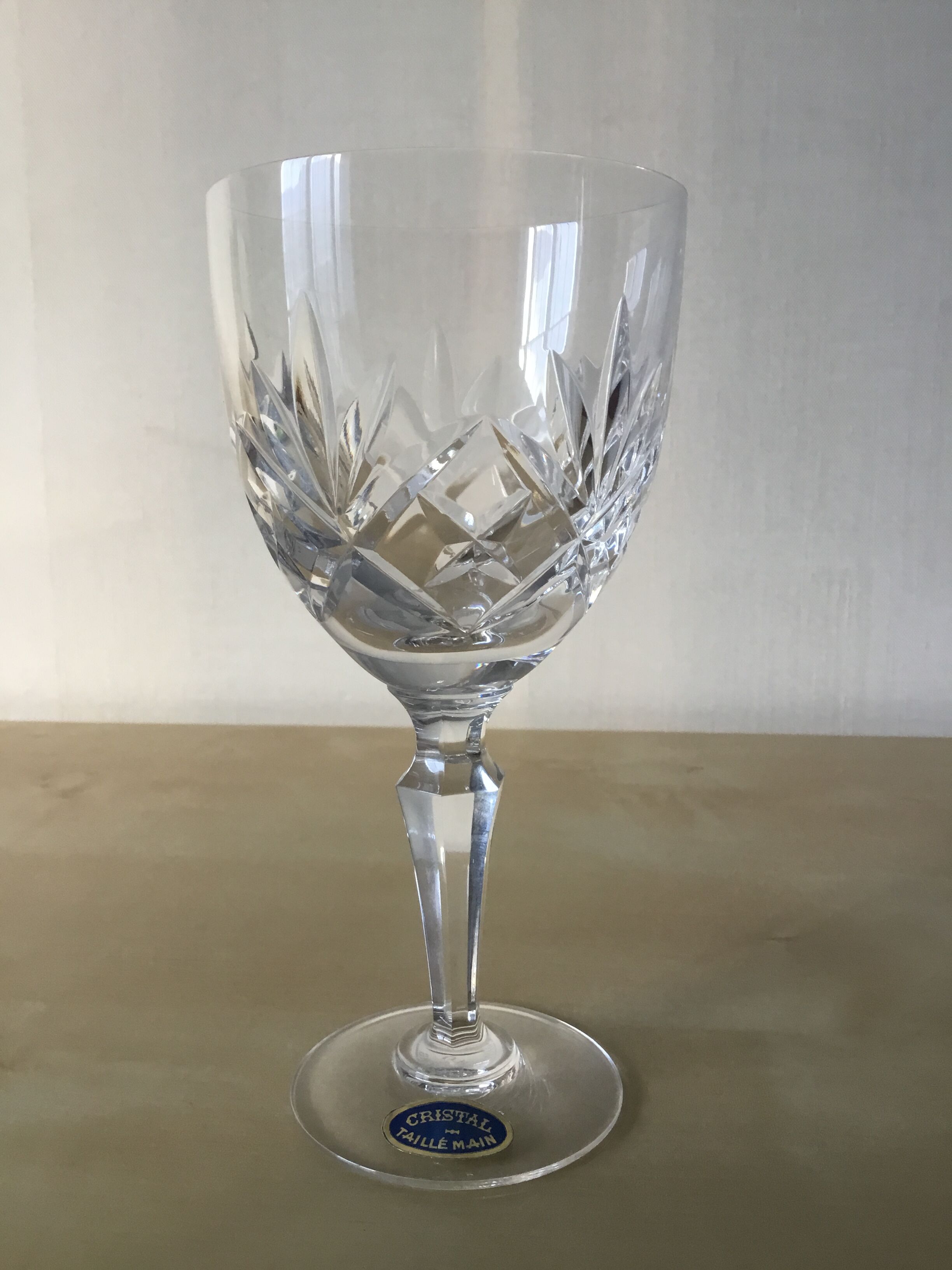 Crystal water glass