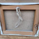 Oil on canvas by Michel No, 1980s.