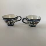 Set of Quimper Keraluc cups