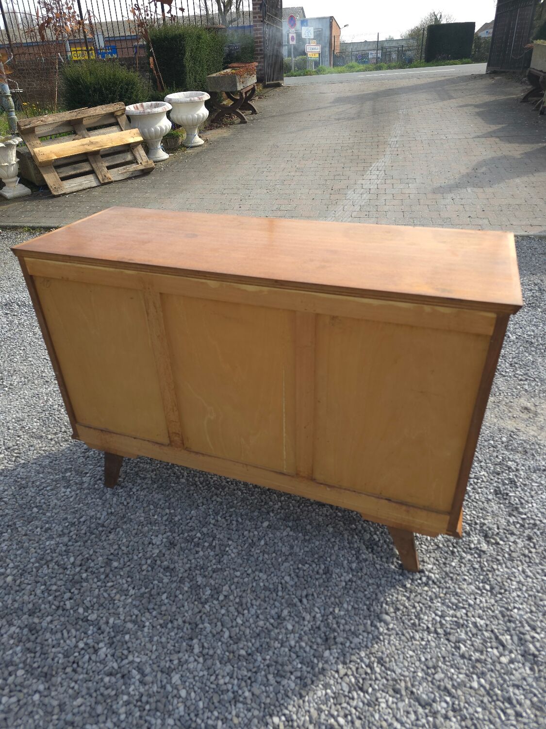 Vintage Scandinavian oak buffet style