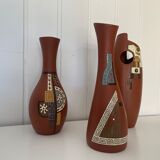 Ensemble vases et soliflores du Vietnam
