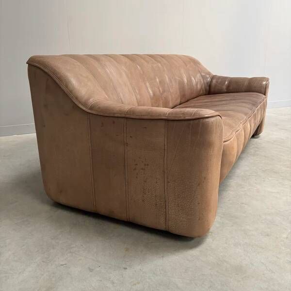 Vintage De Sede DS44 3 seat sofa, 1970s