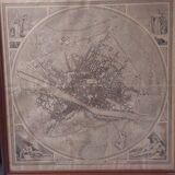 Large geometric map of the city of Florence, 1843