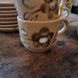 Cups from the Sarreguemines art workshop. 1970s