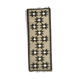 Double-sided handmade wool carpet 180x63cm