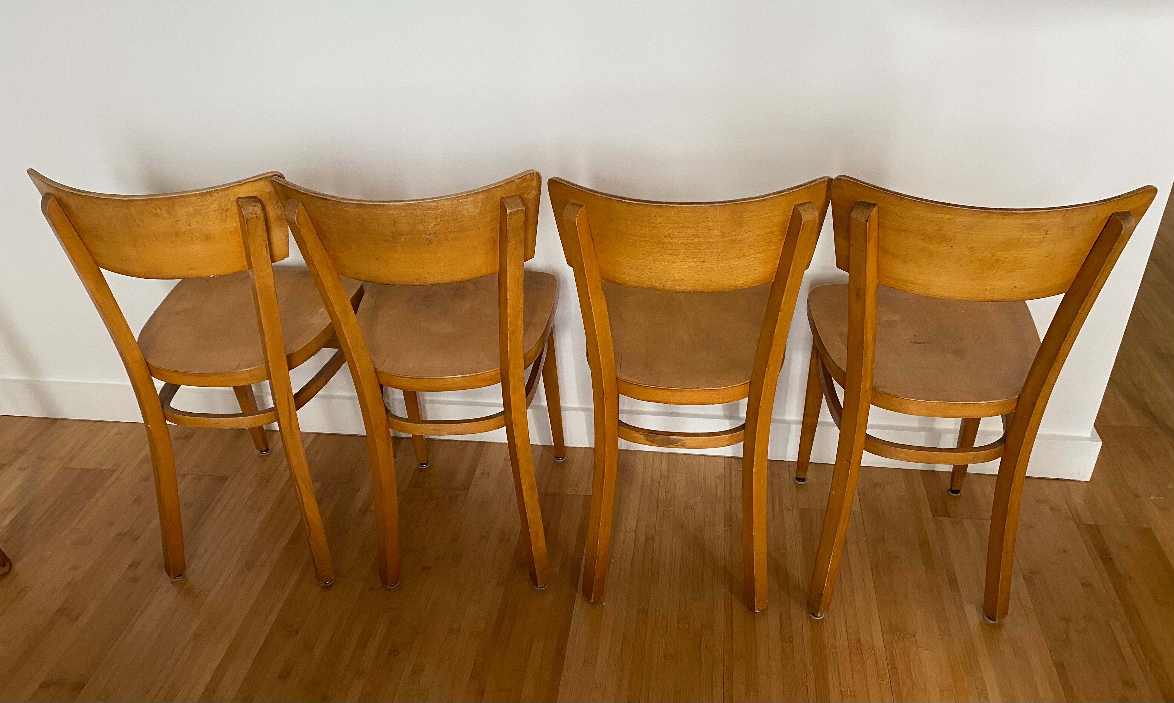 Set of four Bistrot chairs
