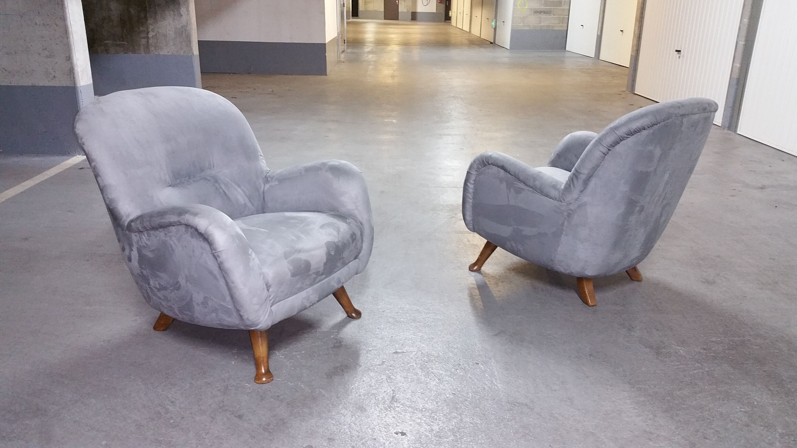 EGG Sadois Teddy club armhair by Berga Mobler, 1940