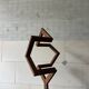 Sculpture “Balance”. a 1970s geometric abstraction in steel