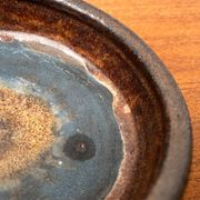 Mid-century German studio pottery bowl by Volker Ellwanger, 1960s.
