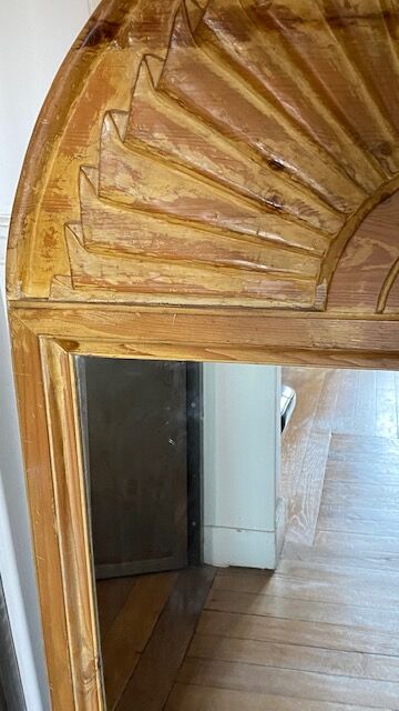 Wooden mirror