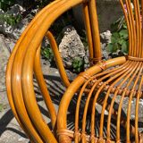 Vintage rattan armchair