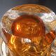 Amber glass vase design Jan Beranek vintage