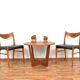 Mid-Century Danish Teak and Leather Dining Chairs by Arne Wahl Iversen for Glyngøre Stolefabrik, 196