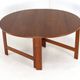 Table de salle à manger pliante en teck danois « Skovlund » - style moderne du milieu du siècle