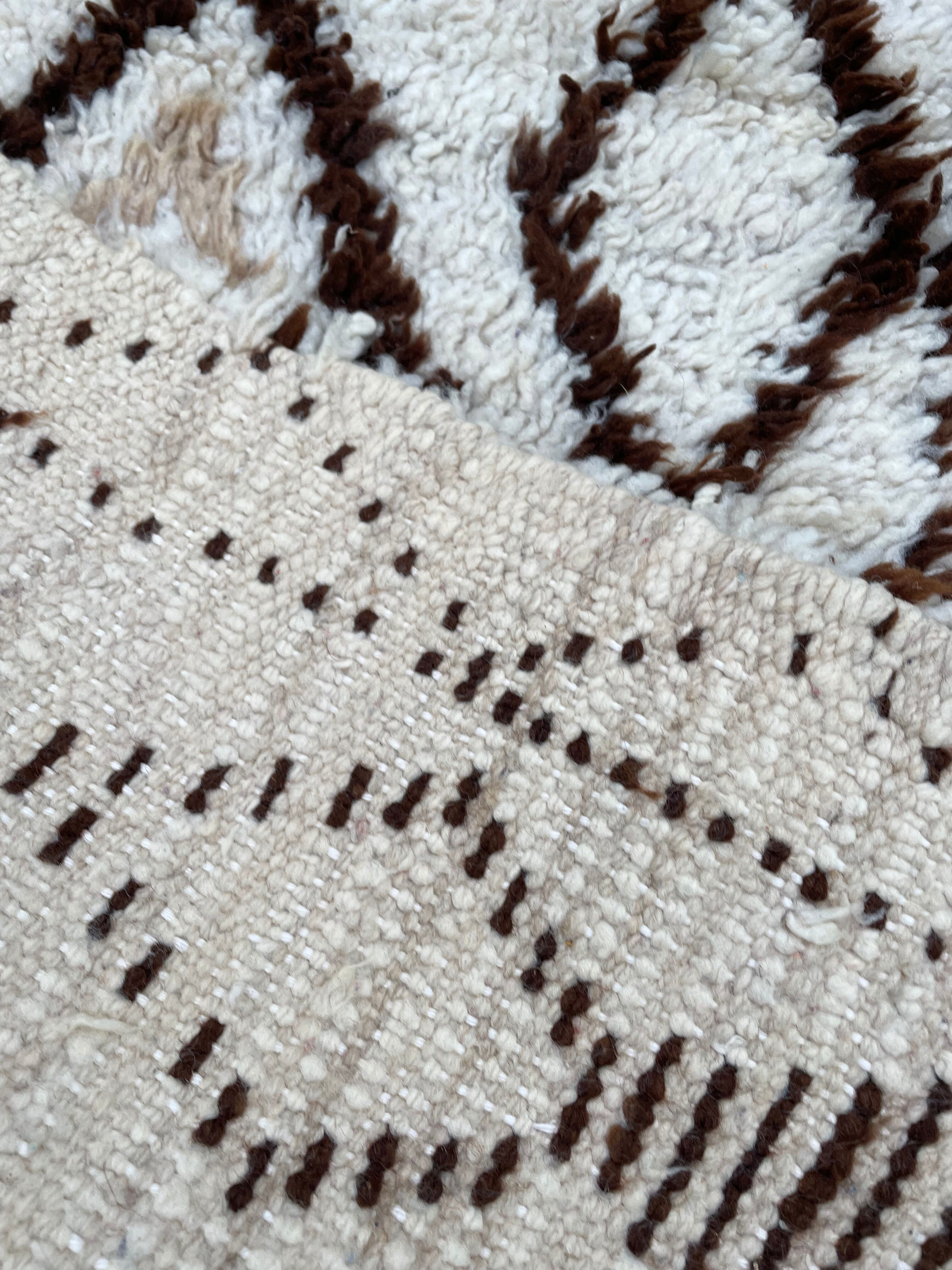 Tapis berbere beni ouarain vintage 70x170 cm