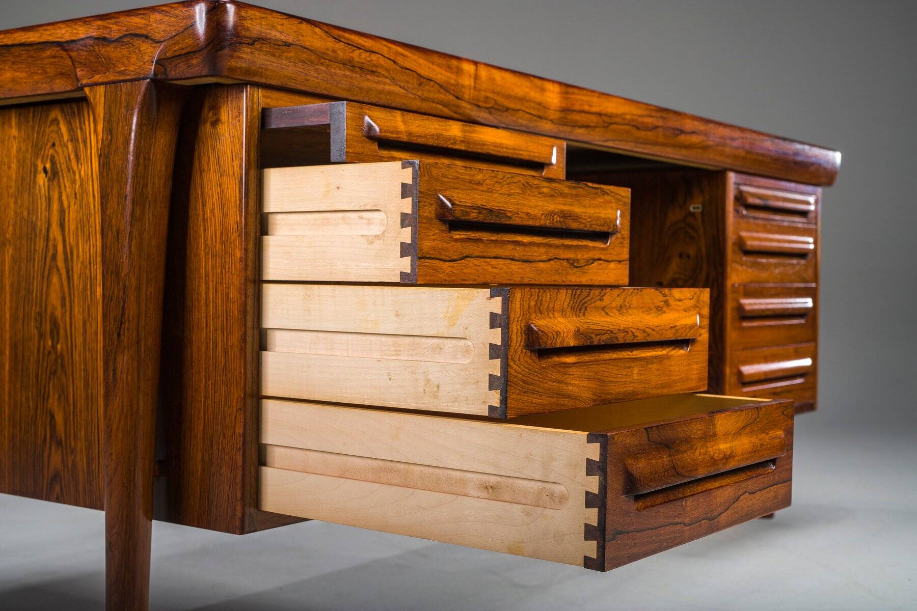 Danish modern executive desk by Ib Kofod Larsen for Faarup Møbelfabrik, 1960