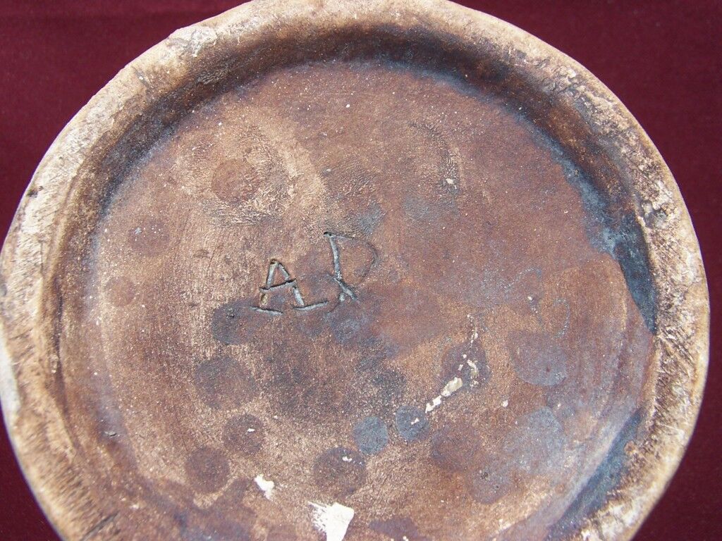 Pair of winged vases Louis DAGE cracked faience 30cm Samadet Art Deco 1930