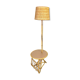 Floor lamp shelf and door magazine rattan