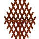 Wall console wood lattice