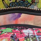 Street art noire chair