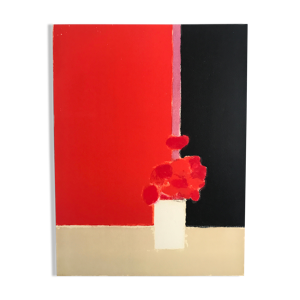 Lithographie originale - fleurs