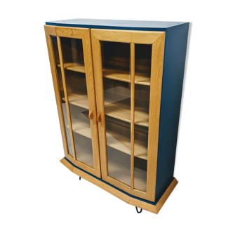 Wooden sideboard / Vintage storage cabinet / showcase / shelf / pin legs