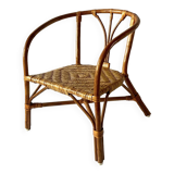 Vintage bamboo children's chair