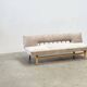 1970's German wooden sofa / daybed
